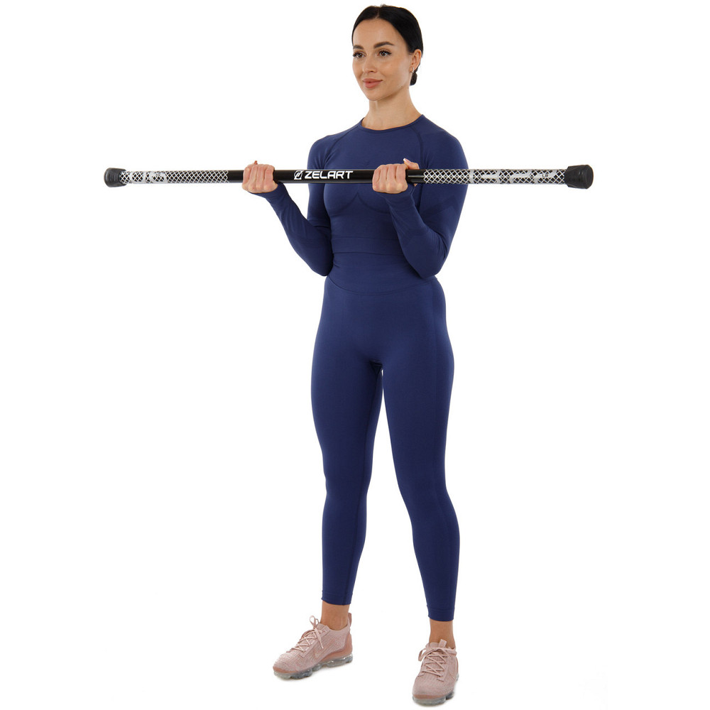 Палиця гімнастична 3-секційна Бодибар Zelart 9994-6 вага 6 кг Київ - фото 8