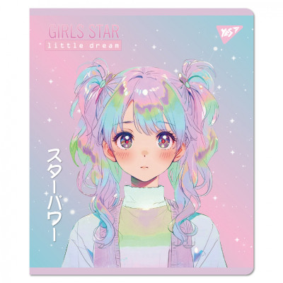 Зошит Yes Anime star А5 12 аркушів клітинка (767489) Вінниця - фото 3