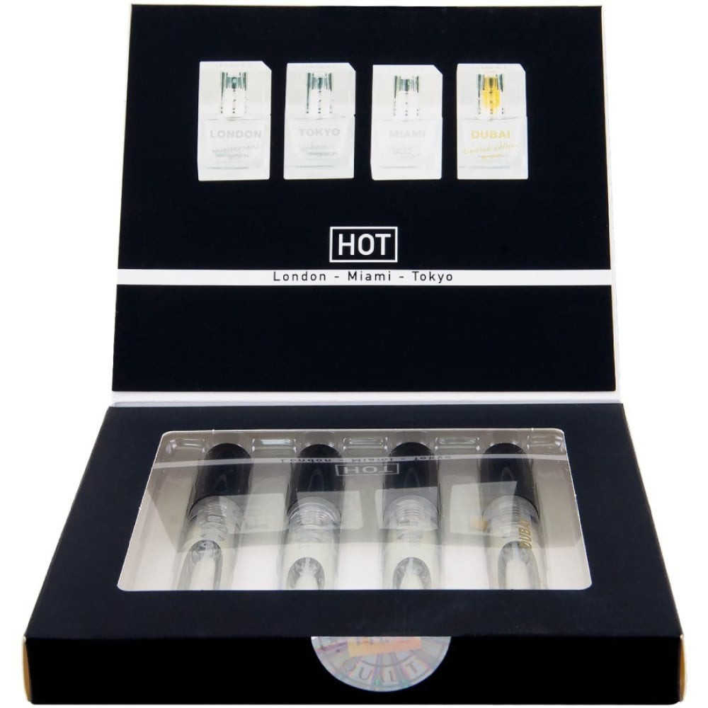 Набор парфюмов для мужчин с феромонами HOT LMTD Pheromone Perfume Мen, 4x5 мл Sex Aura Киев - изображение 3