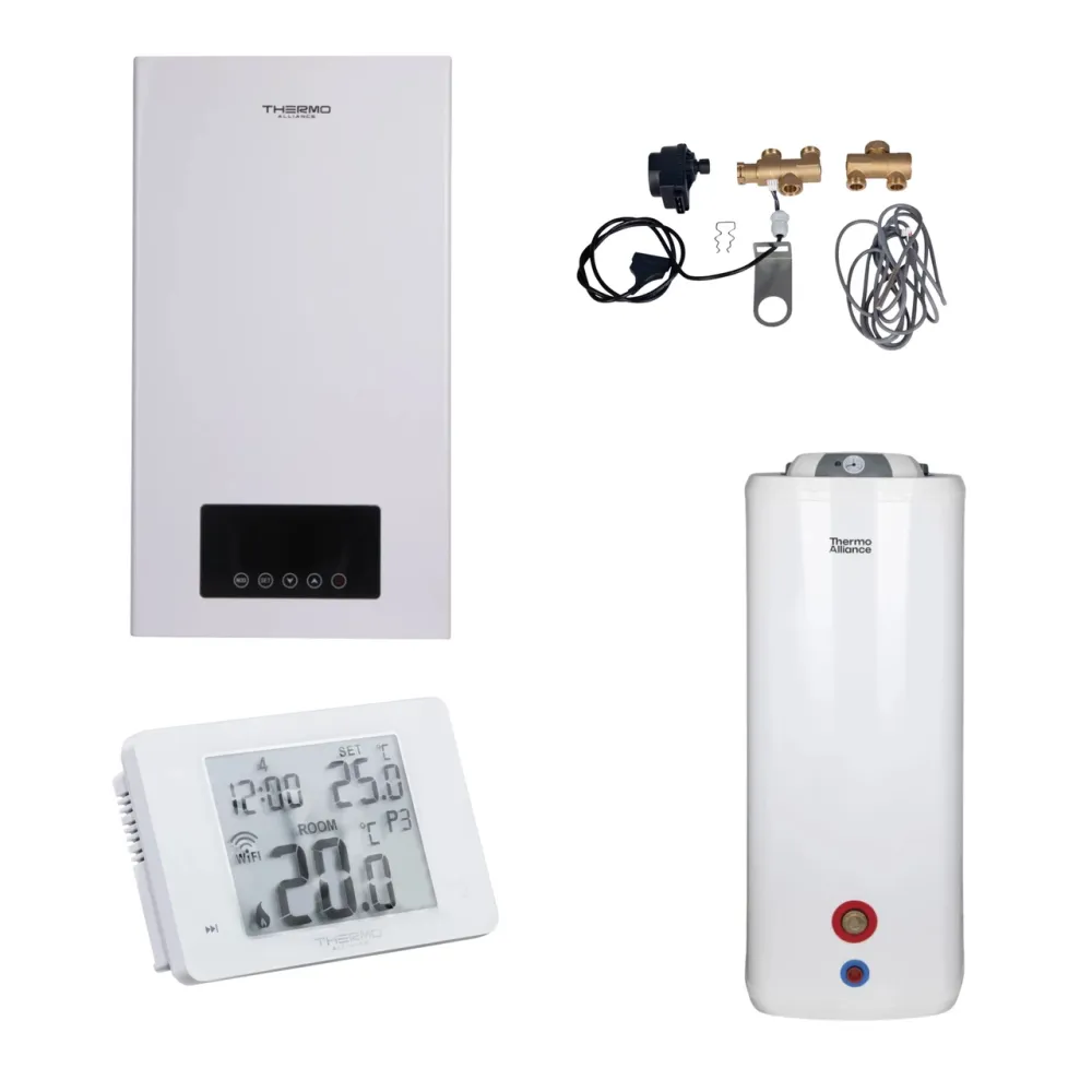 Комплексне рішення Thermo Alliance для котельної: електричний котел 10 кВт + комплект бойлера + комбінований підлоговий Київ - фото 7