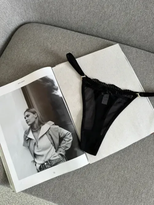 Женские стринги сеточка размер L цвет белый Киев - изображение 4