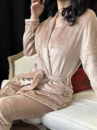 Домашний костюм с халатом Nelly 46-48, Бежевый Киев