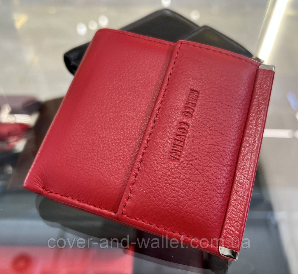 Червоний жіночий гаманець невеликого розміру із натуральної шкіри Marco Coverna MC 213 Київ - фото 11