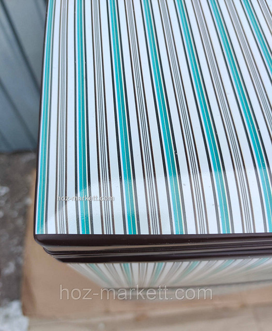 Комод пластиковий коричневий із бірюзовими смужками Харків - фото 7