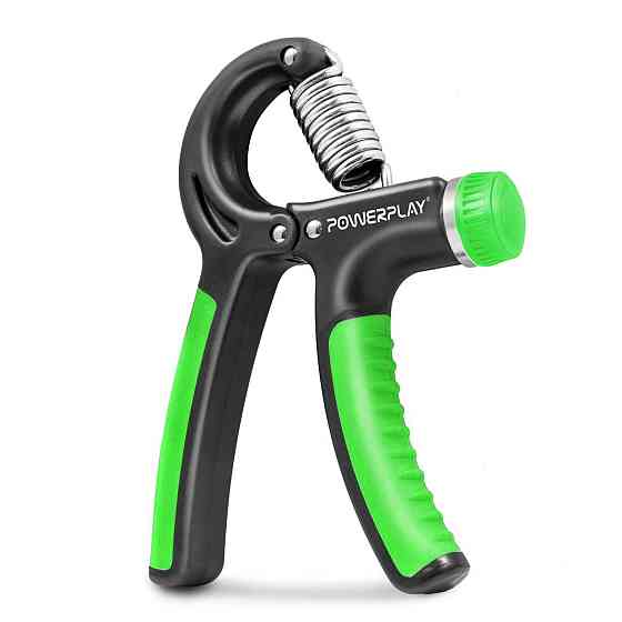 Еспандер кистьовий PowerPlay PP-4323 з регульованим навантаженням 10-40 кг. Strength Grip Чорно-зеле Кам'янське