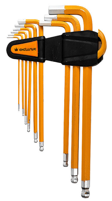 Набір шестигранників 9 шт 1,5-10 мм із кулькою Richmann C6601 Коломия - фото 1