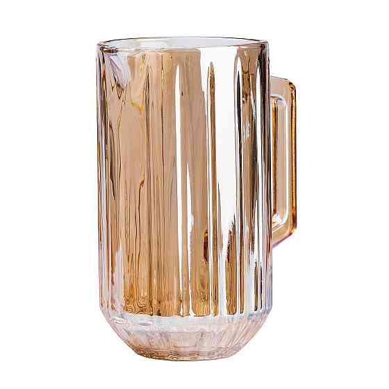 TS Kitchen Глечик для напоїв 1.2 л з товстого скла бурштиновий Киев