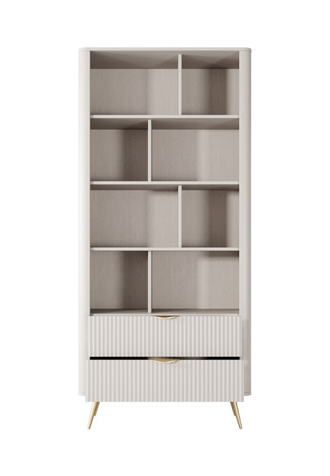 Стелаж Perfect Home Ланте / Lante 2S з 2 шухлядами і золотими ніжками Беж (PFH-091103) Дніпро - фото 6