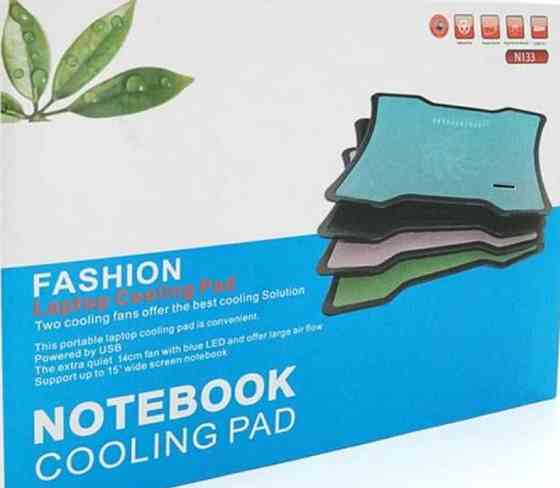 Охолоджувальна підставка під ноутбук Pccooler 10-15" 140 mm BLUE LED. Харків