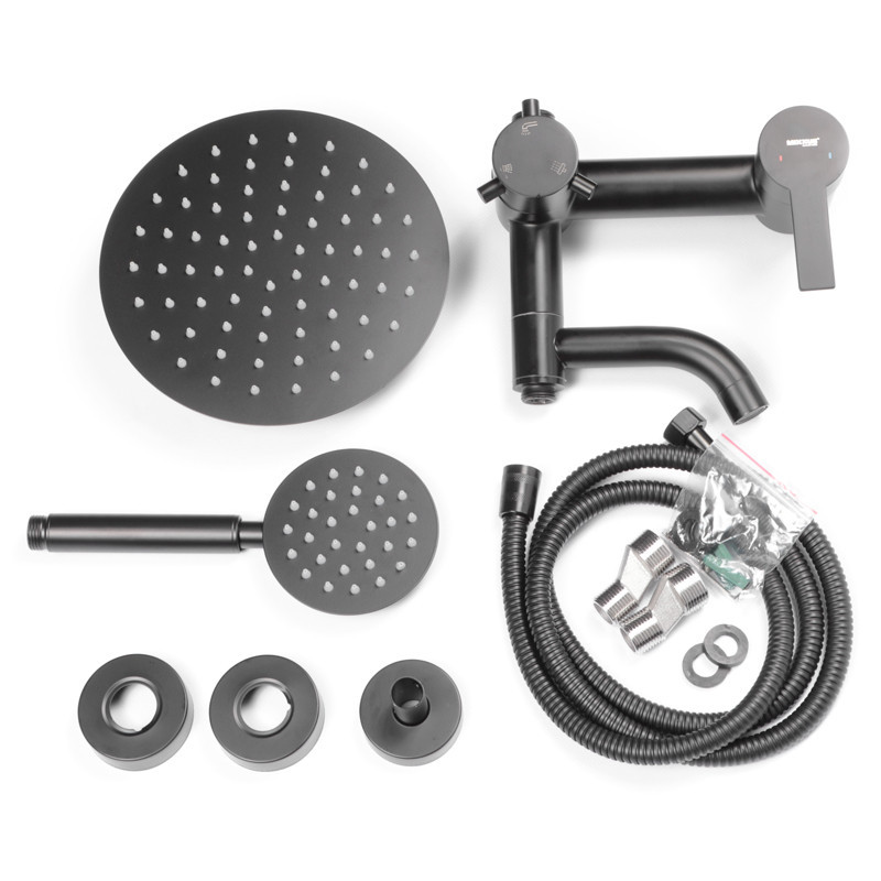 Душова колона зі змішувачем Mixxus NOX-009-J Black з нерж. стали SUS304 (MI5751) Київ - фото 3