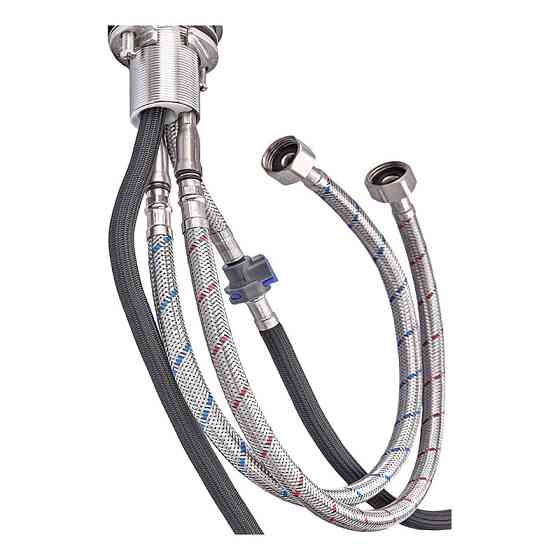 Сучасний кухонний змішувач з висувною лейкою Zerix PUL-014 з міцної нержавіючої сталі SUS304 (ZX5034) Харків