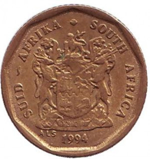 Лілія. Монета 10 центів. 1992,93,94,97 рік, ПАР.(Д) Полтава - фото 1