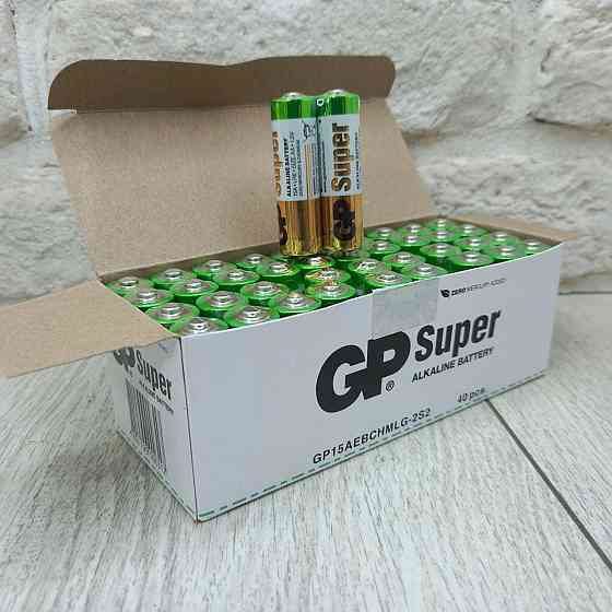 Батарейка Super Alkaline GP AA/LR06 1.5V блок батарейок 40штук Харків