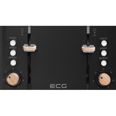 Тостер ECG ST 4768 Timber Black Винница - изображение 11