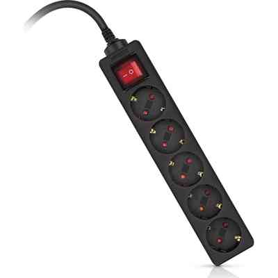 Сетевой фильтр питания REAL-EL RS-PROTECT M 10m, black (EL122300037) Винница