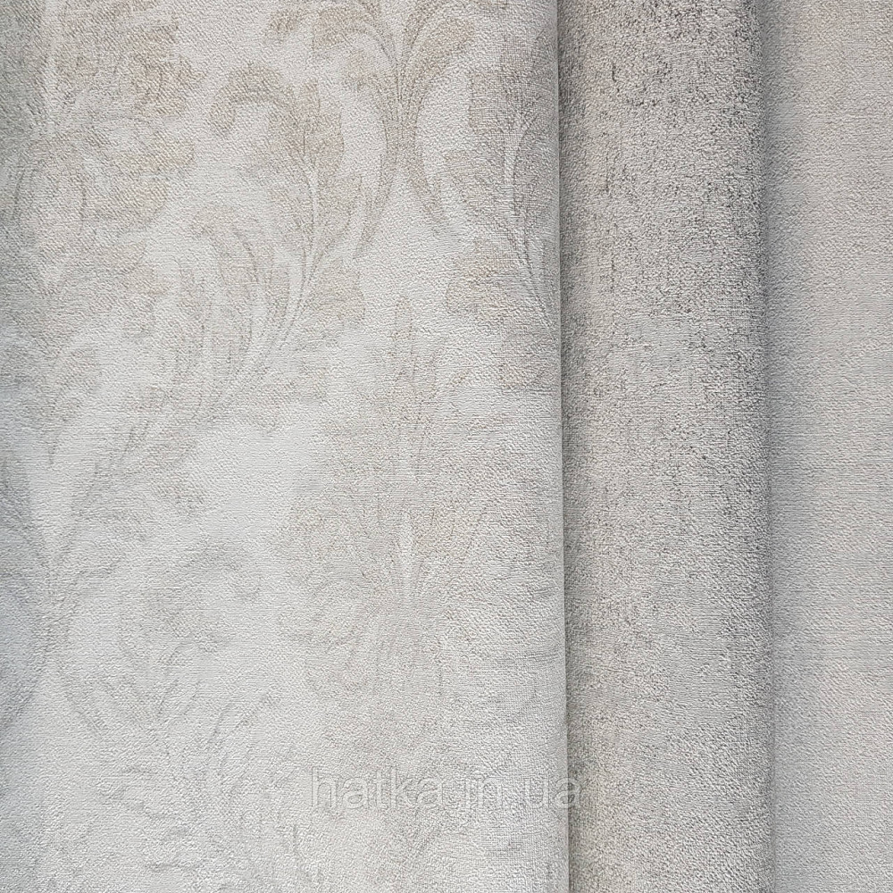 Обои виниловые на флизелине Rasch Raymond вензель структурный серебристый на белом 957044 Киев - изображение 3