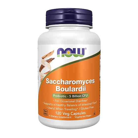 Сахароміцети буларді (пробіотик) Now Foods Saccharomyces Boulardii 60 вег капс Київ