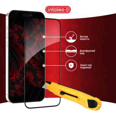 Стекло защитное Intaleo Full Glue Apple iPhone 15 Plus (1283126575334) Винница