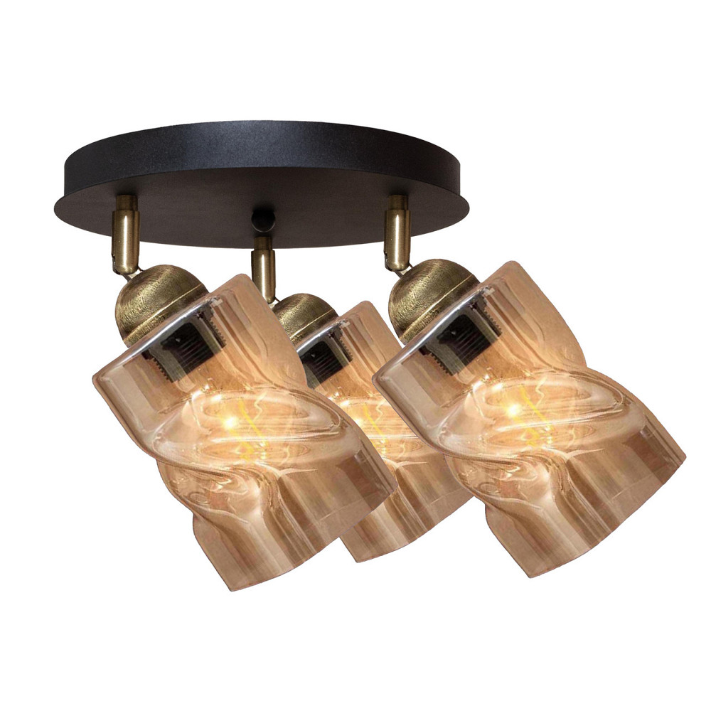 Светильник потолочный MSK Electric Tornado поворотный на круглой основе PL 202415-3R BK Одесса - изображение 2