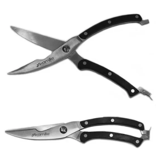 Ножиці кухонні 250мм нержавіюча сталь пластикові ABS ручки 5102 KAMILLE Житомир - фото 3