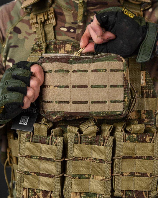 Плитоноска с подсумками 4 точки сброса Attack кордура хищник много подсумок Одесса - изображение 9