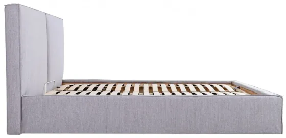 Кровать Двуспальная Delhi Comfort 160 х 190 см Мисти Grey С подъемным механизмом и нишей для белья Серый Киев