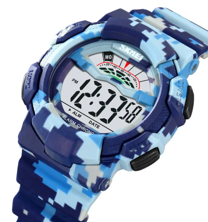 Чоловічий спортивний годинник Skmei 2153 (Синій камуфляж) Вінниця