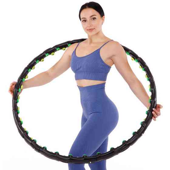 Обруч масажний Hula Hoop DOUBLE GRACE MAGNETIC JS-6002 Вишневе