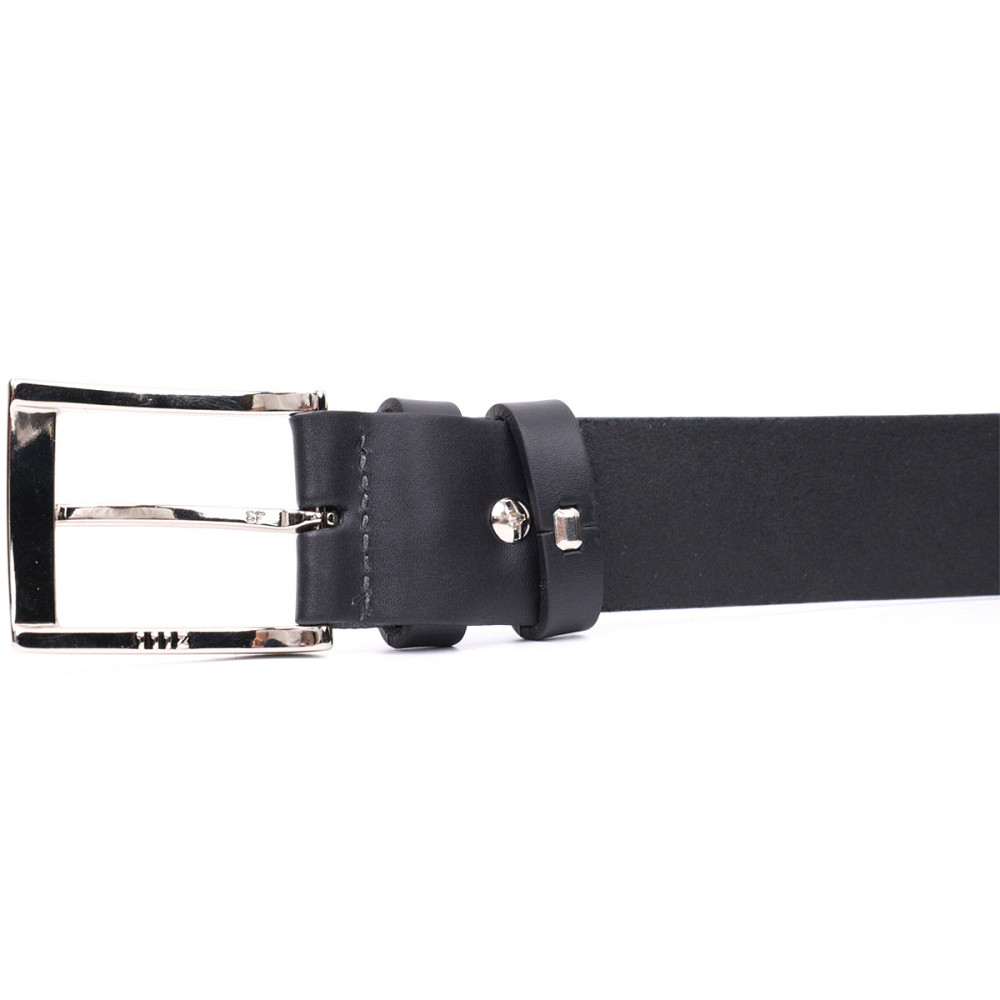 Брючний ремінь для чоловіків з натуральної шкіри GRANDE PELLE 11674 Чорний Київ - фото 6