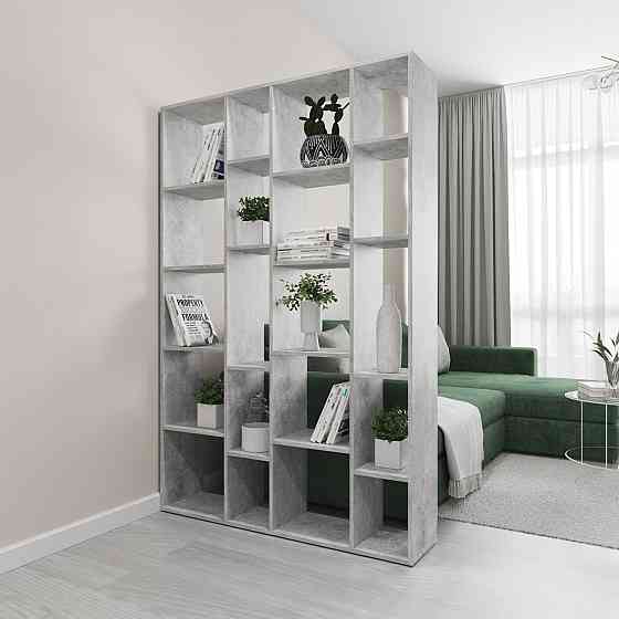 Стеллаж VAYS D-2, книжная полка с 20 ячейками, этажерка из ЛДСП для дома, игрушек и декора, 117×30×178 см Львов