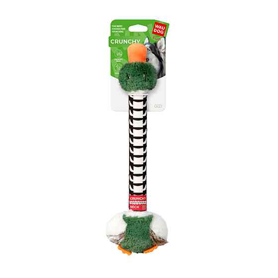 Игрушка для собак WAUDOG Fun Crunchy Утка, хлопок, полиэстер, пластик, поролон, 38 см Киев