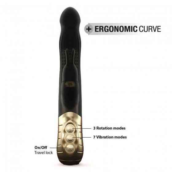 Вибратор-кролик Dorcel Baby Rabbit Gold 2.0 с жемчужным массажем и вращающейся головкой Sex Aura Киев