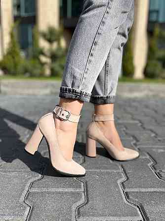 Nivelle Туфлі жіночі NIVELLE пудра натуральна замша каблук 9 см (1906/9518-9544) 35р.36р.37р.38 Коломия