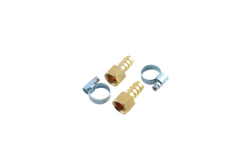 Штуцер пневматичний внутр. різьблення 1/2"- "ялинка" 12мм (к-т 2 шт. + хомути для кріплення) в блістері Одеса - фото 1