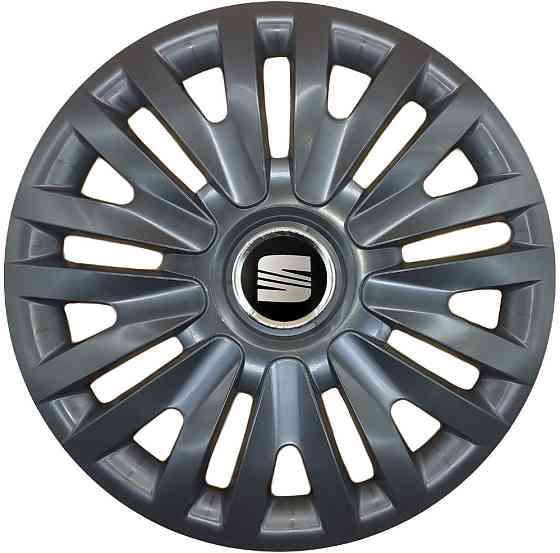 Автомобільні модельні ковпаки R16 SJS Seat 412 4шт, чорні Київ