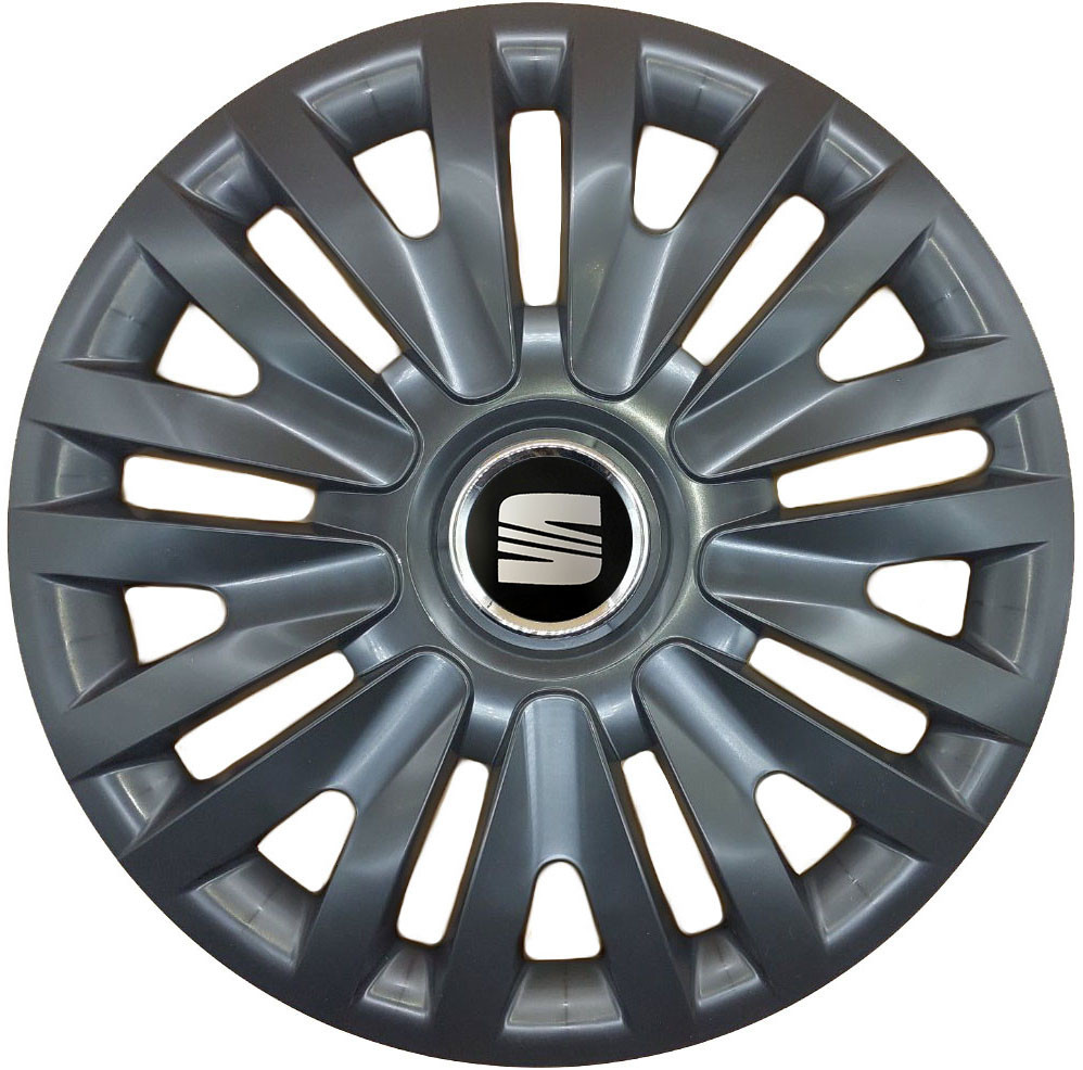 Автомобильные модельные колпаки R16 SJS Seat 412 4шт, чёрные Киев - изображение 1