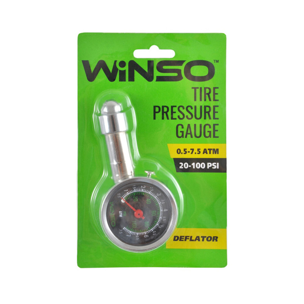 Манометр автомобильный Winso, 7,5АТМ Київ - фото 1