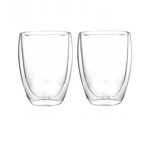 Набір склянок 2шт 300мл з подвійними стінками скло 9004 KAMILLE Житомир - изображение 2