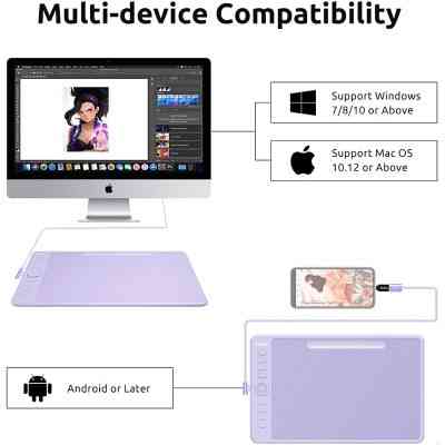 Графічний планшет Parblo Intangbo M Violet (INTANGBOMP) Вінниця