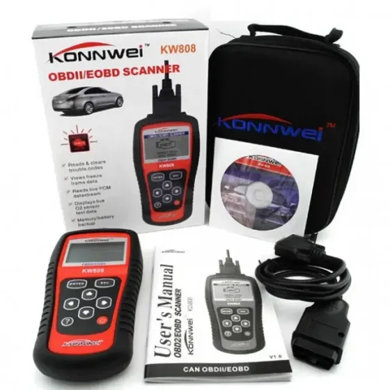 Автомобільний діагностичний сканер OBDII/EOBD сканер KW 808 Київ