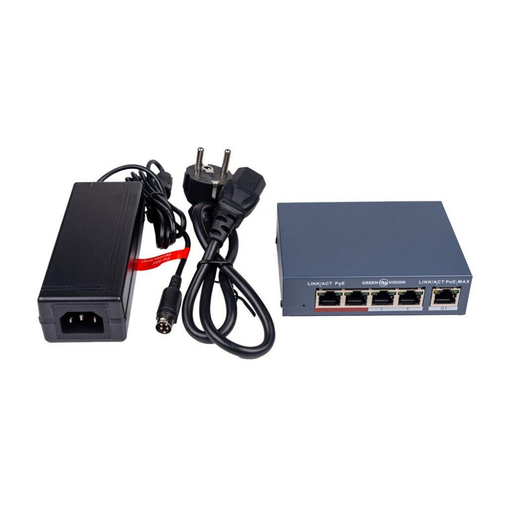 Коммутатор сетевой POE GV-017-AI-4+1P Киев - изображение 4