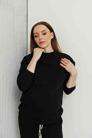 Світшот для вагітних та годуючих Berlin XXL-3XL (50-52) Lullababe Чорний Кривий Ріг