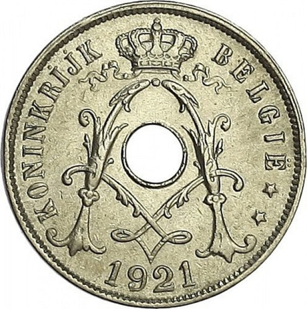 Бельгія 25 сантимів, 1910-1929 Напис нідерландською - 'KONINKRIJK BELGIË' Полтава - фото 1