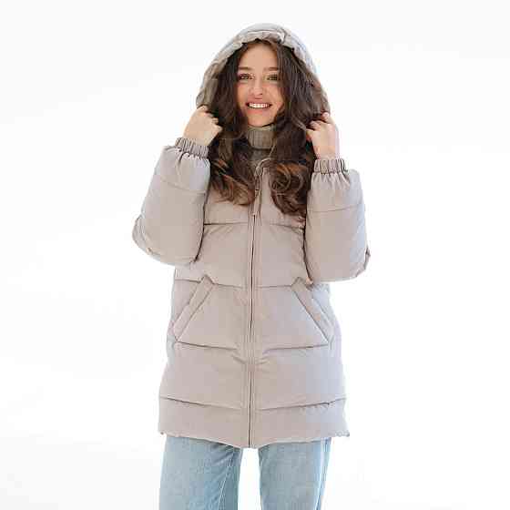 Зимова слінгокуртка / Пуховик для вагітних Бежевий Київ