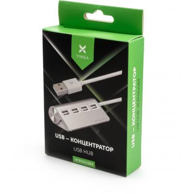 Концентратор Vinga USB 2.0 to 4*USB2.0 metal (VCPH2USB4) Вінниця - фото 4