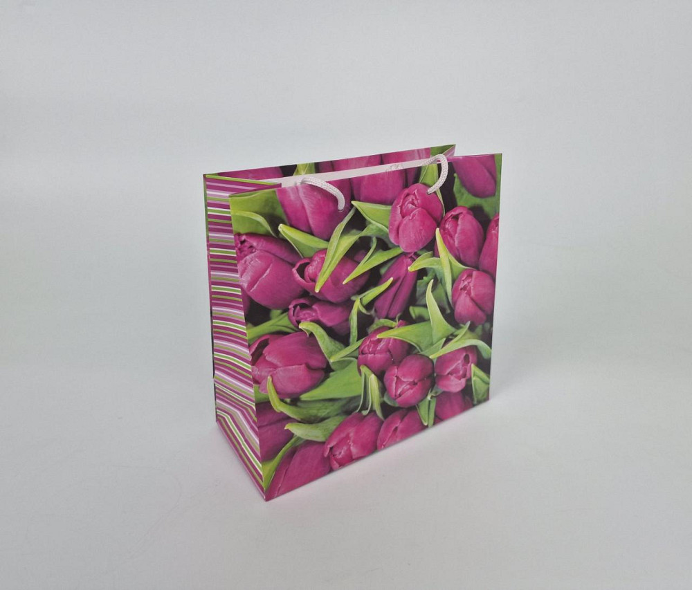 Пакет паперовий подарунковий квадратний 23*24*10 (артKV-055) (12 шт.) Харків - фото 1