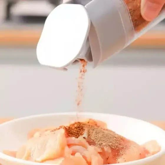 Баночка для специй, приправ и соусов с автоматической самооткрывающейся крышкой, бутылка с дозатором, герметичная Коломия