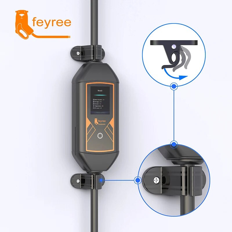 Універсальні кріплення для зарядного пристрою електромобілів FeyRee Portable EV Charger Box Type 2 Type 1 j1772 EVSE Николаев - изображение 3