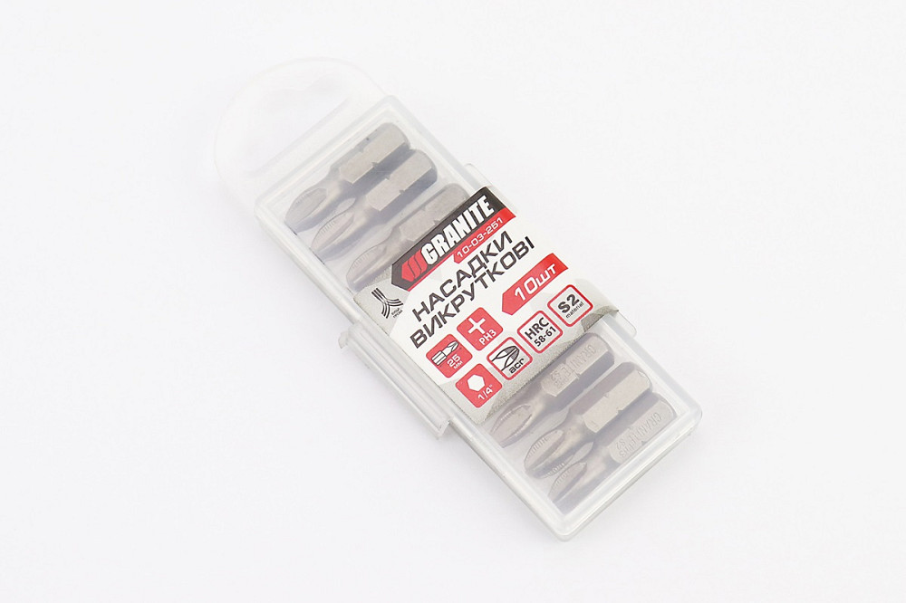 Біта PH3 25мм 1/4" S2 10шт 10-03-251 Київ - фото 2