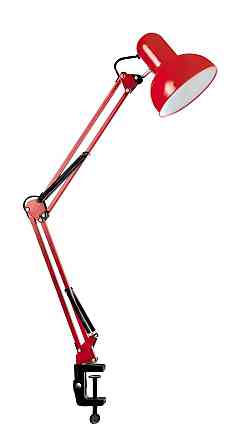 SIRIUS Настільна лампа Sirius TY 1800B на одну лампочку з прищіпкою червоний Коломыя